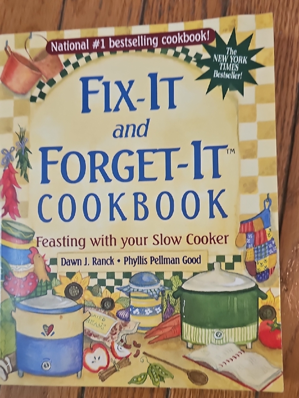 Fix-It and Forget-It Cookbook - Yellow & Blue Cover